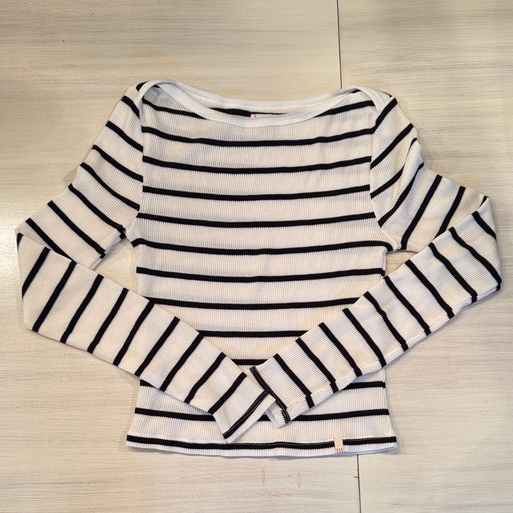 Urban Outfitters BDG Black and White Striped Blouse Size Medium